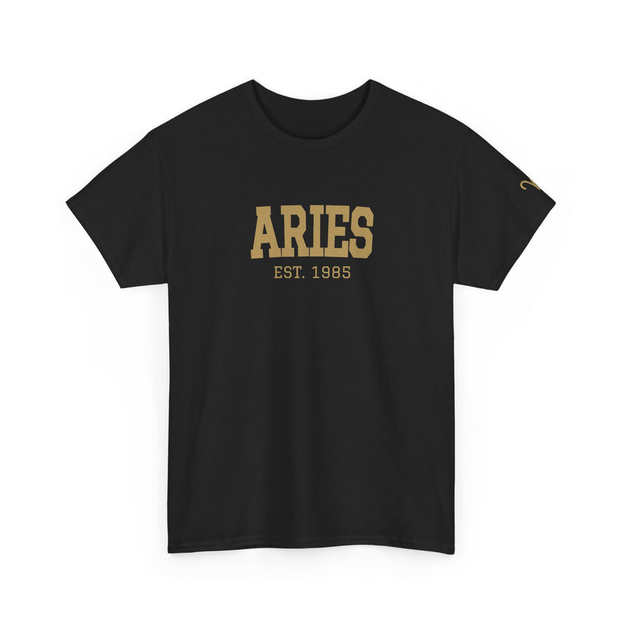 The Zodiac Tee, front print with sign and EST year