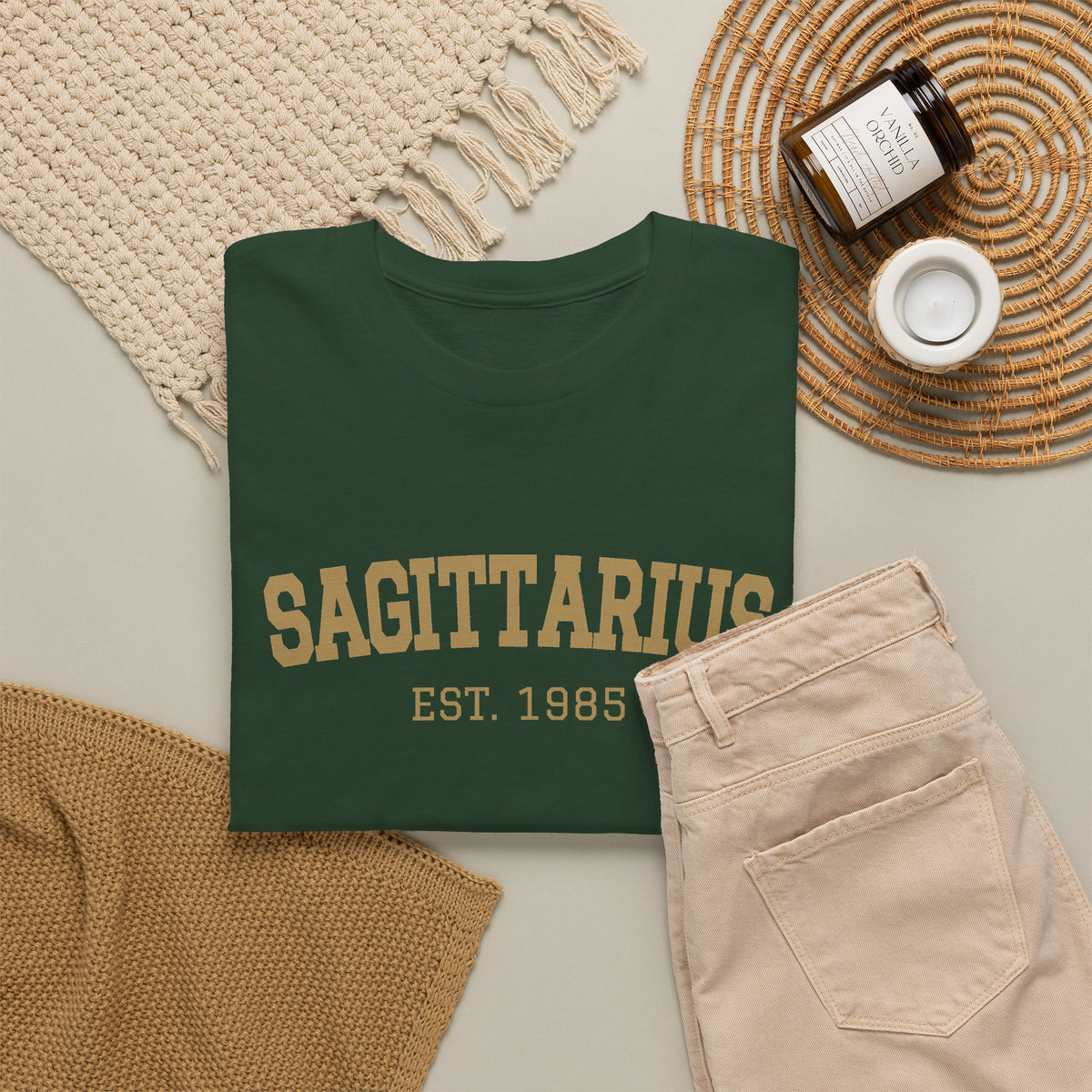 The Zodiac Tee: Sagittarius, Est. Your Year