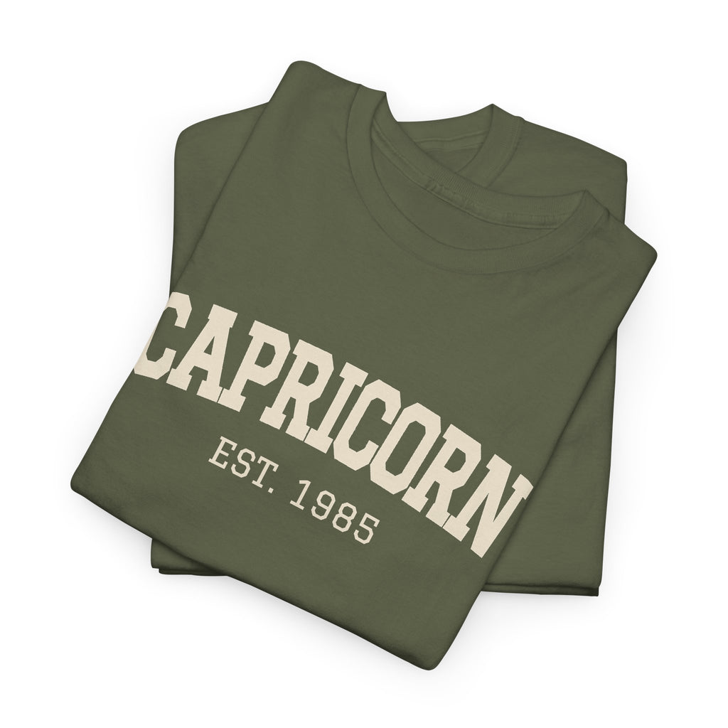 The Zodiac Tee: Capricorn, Est. Your Year
