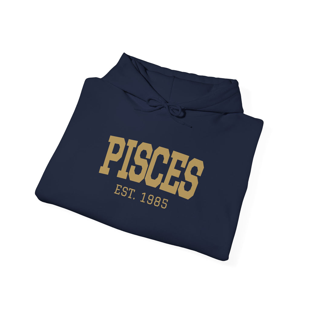 The Zodiac Hoodie: Pisces, Est. Your Year