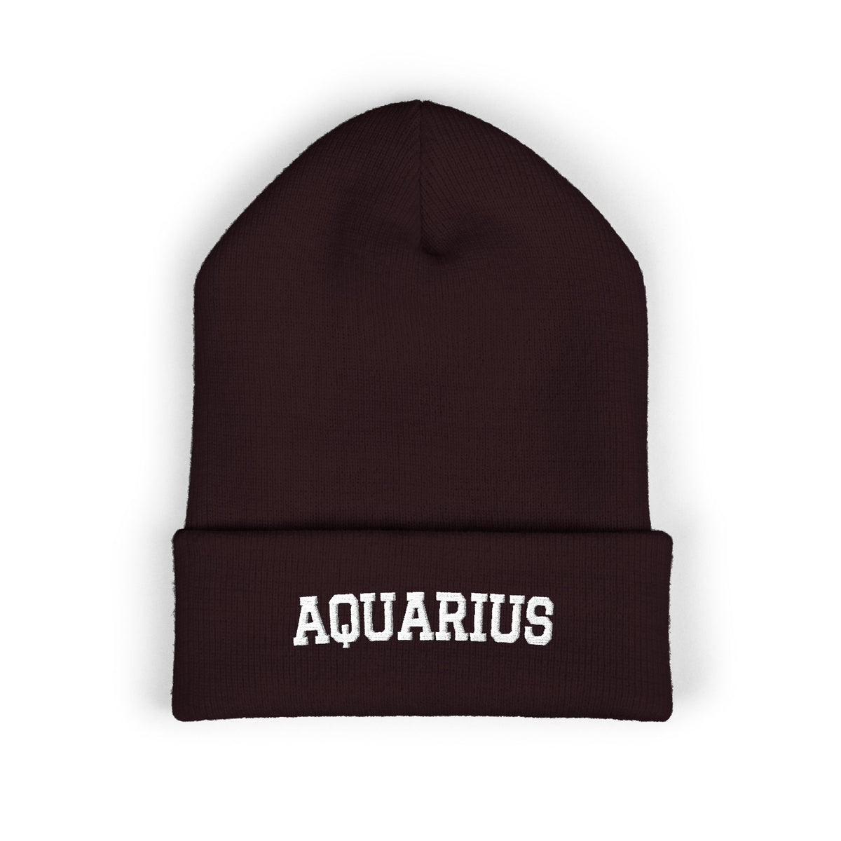 THE ZODIAC BEANIE — AQUARIUS — WHITE