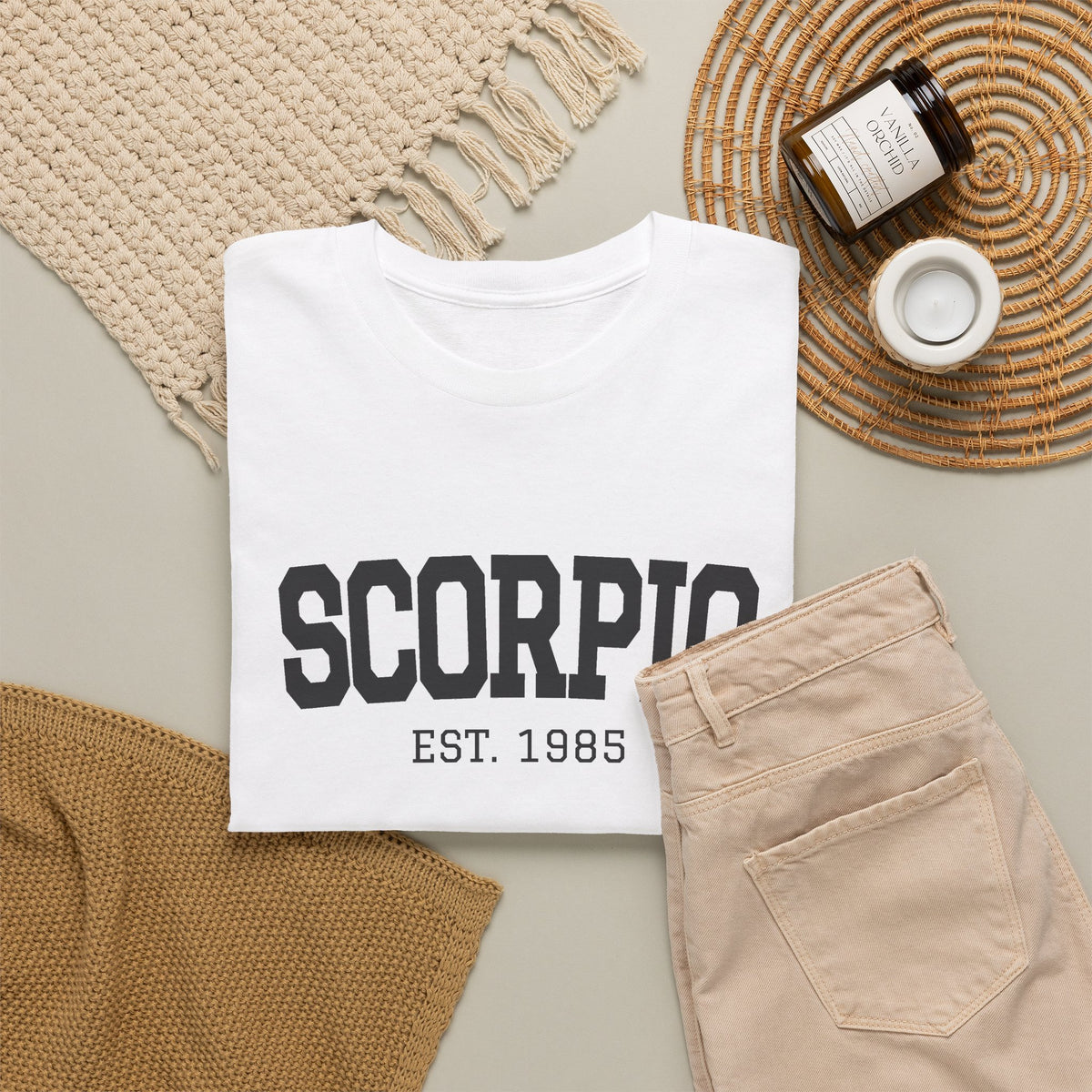 The Zodiac Tee: Scorpio, Est. Your Year