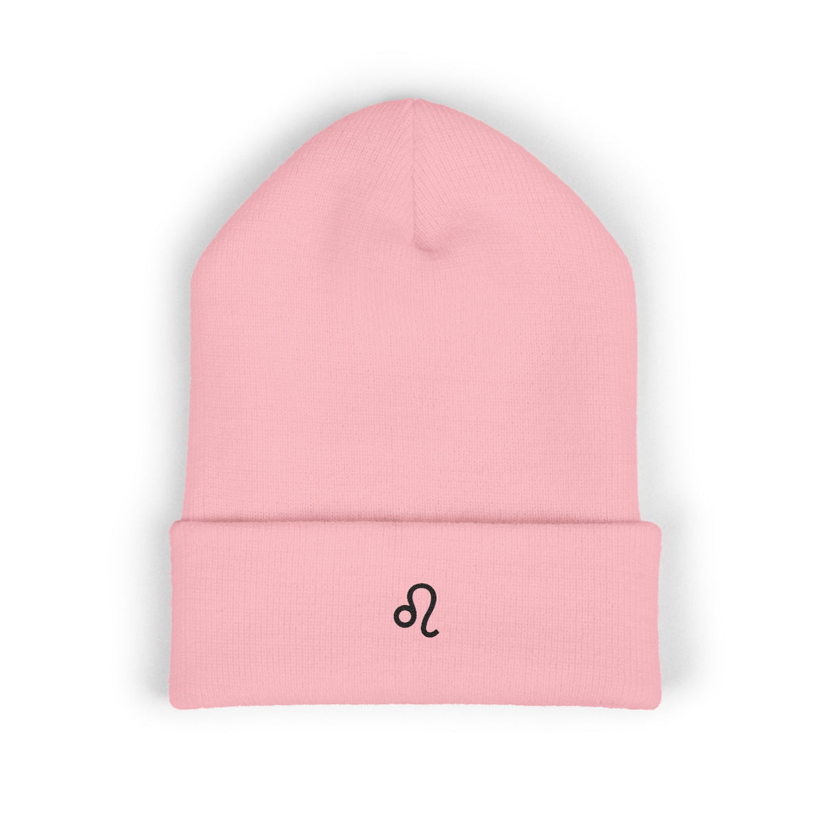 THE ZODIAC GLYPH BEANIE — LEO — BLACK