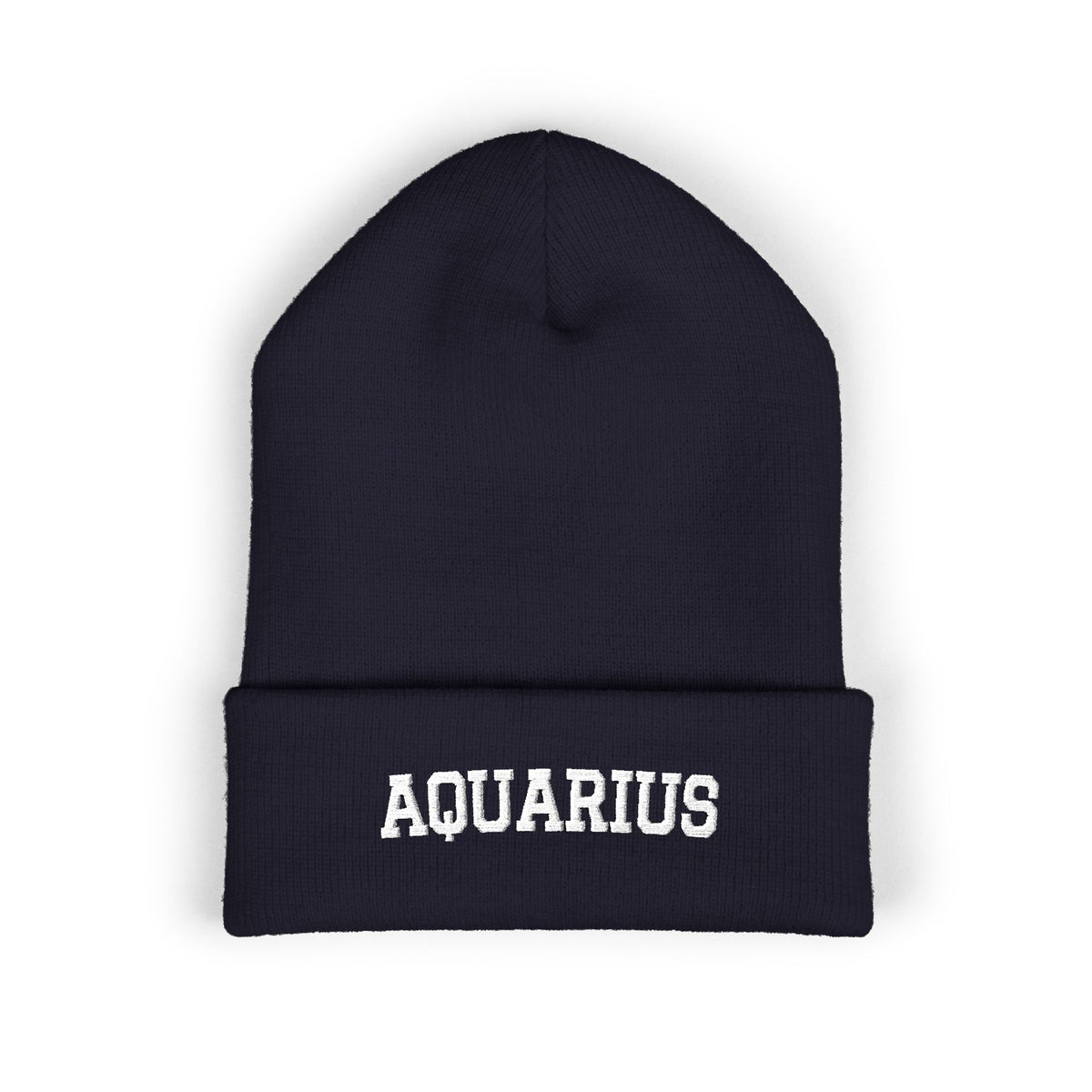 THE ZODIAC BEANIE — AQUARIUS — WHITE