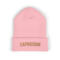 THE ZODIAC BEANIE — CAPRICORN — OLD GOLD