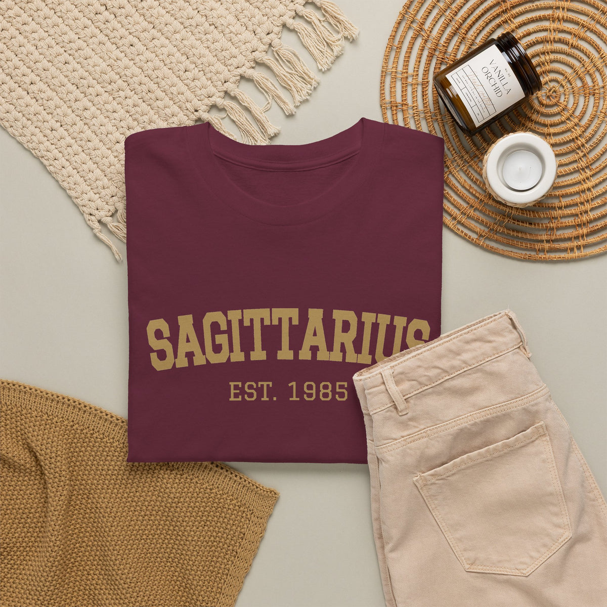 The Zodiac Tee: Sagittarius, Est. Your Year