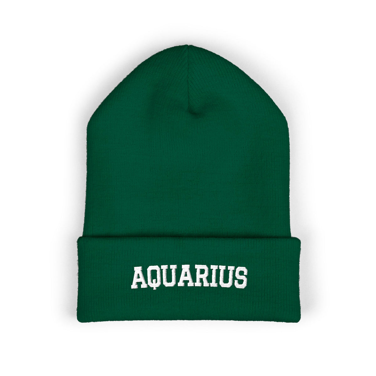 THE ZODIAC BEANIE — AQUARIUS — WHITE