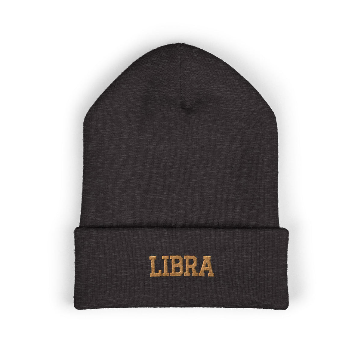 THE ZODIAC BEANIE — LIBRA — OLD GOLD