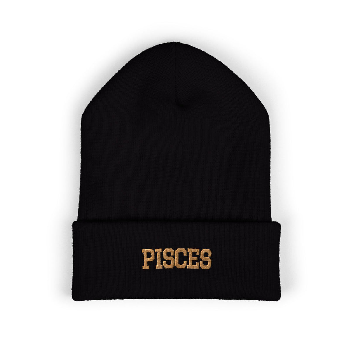 THE ZODIAC BEANIE — PISCES — OLD GOLD