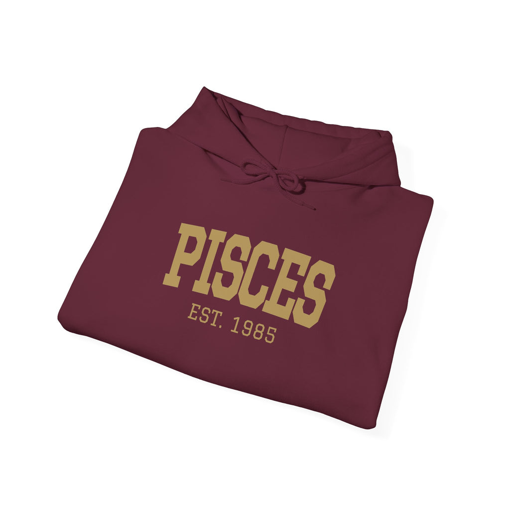 The Zodiac Hoodie: Pisces, Est. Your Year