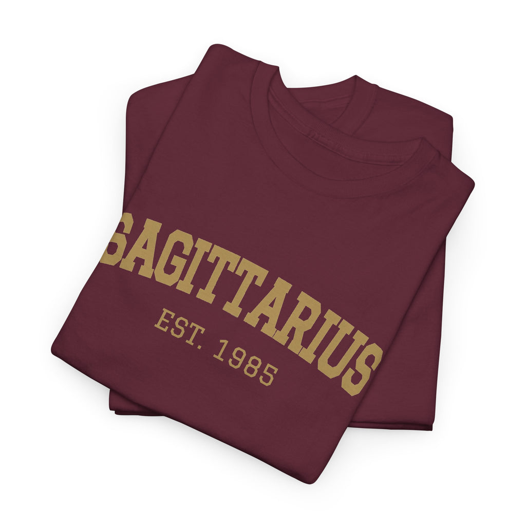 The Zodiac Tee: Sagittarius, Est. Your Year