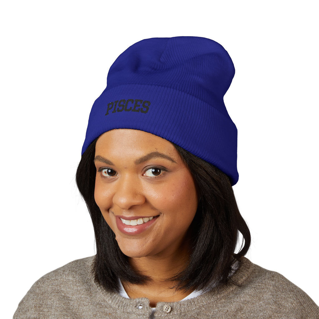 THE ZODIAC BEANIE — PISCES — BLACK