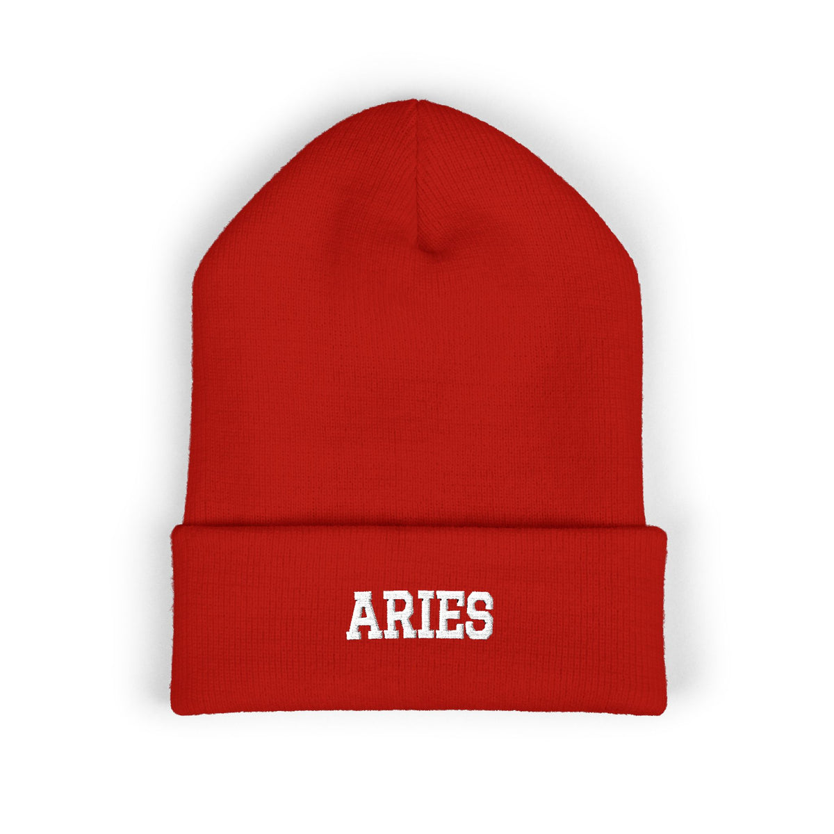 THE ZODIAC BEANIE — ARIES — WHITE