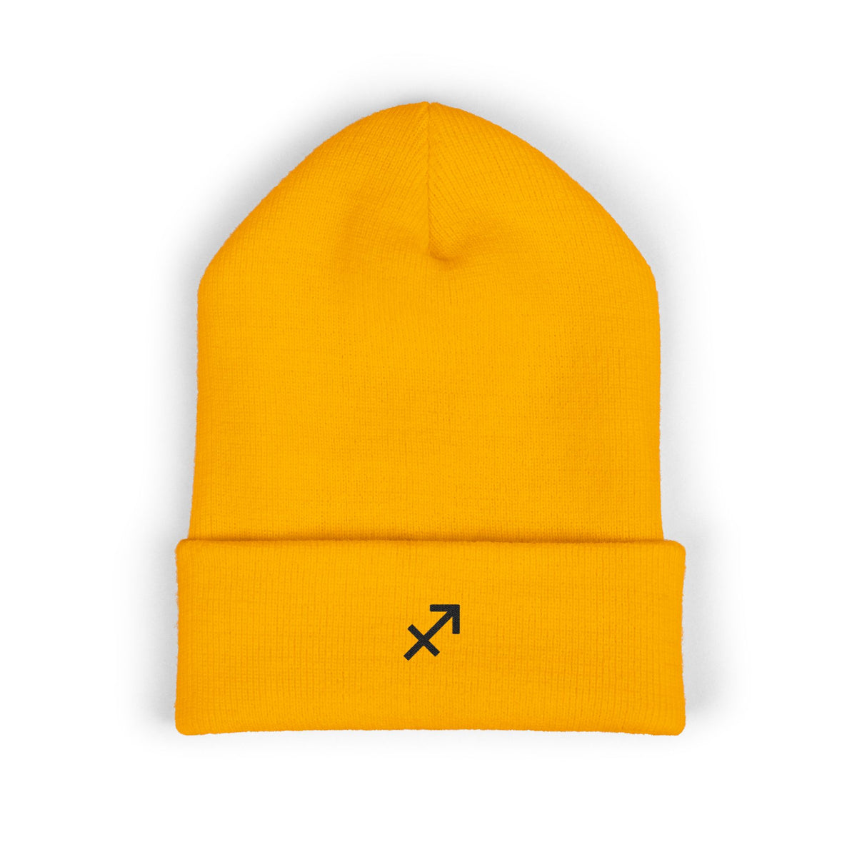 THE ZODIAC GLYPH BEANIE — SAGITTARIUS — BLACK
