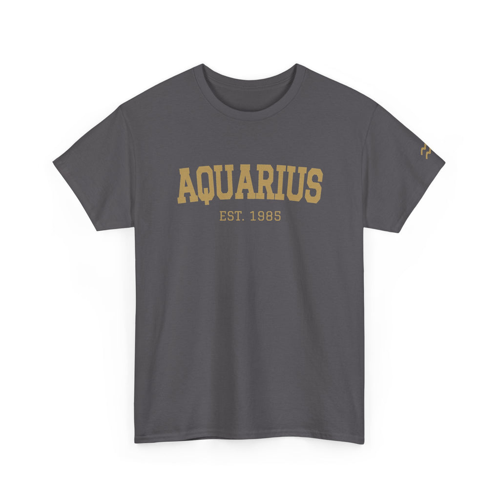 The Zodiac Tee: Aquarius, Est. Your Year