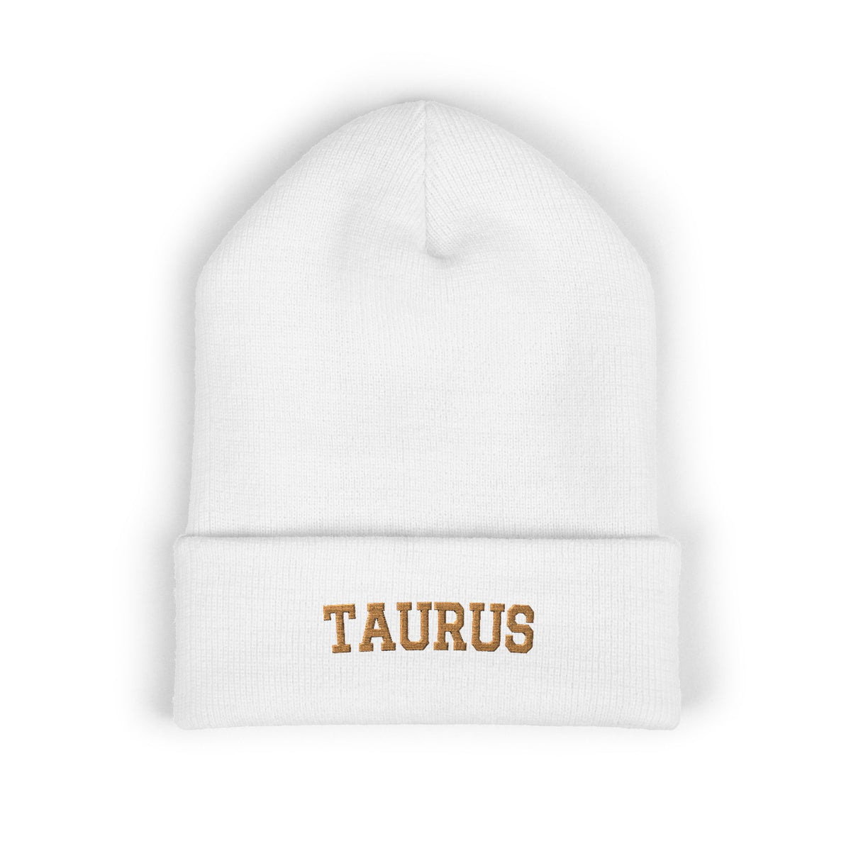 THE ZODIAC BEANIE — TAURUS — OLD GOLD