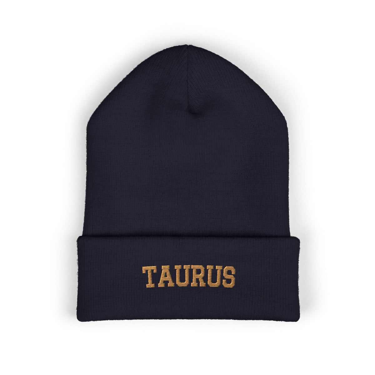THE ZODIAC BEANIE — TAURUS — OLD GOLD