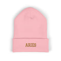 THE ZODIAC BEANIE — ARIES — OLD GOLD