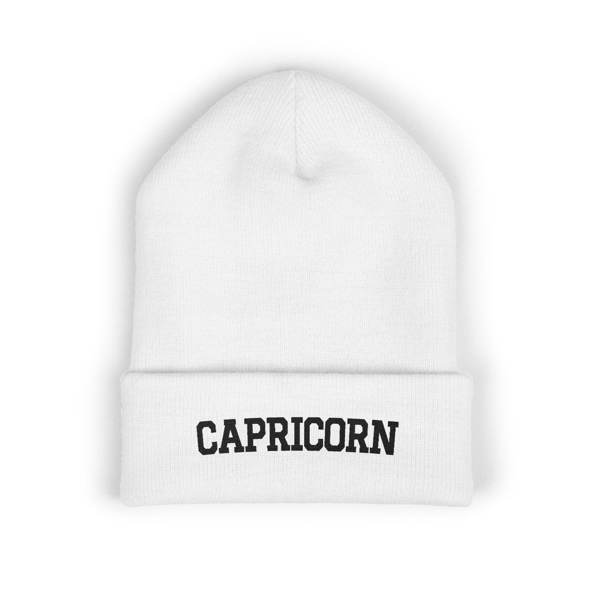 THE ZODIAC BEANIE — CAPRICORN — BLACK