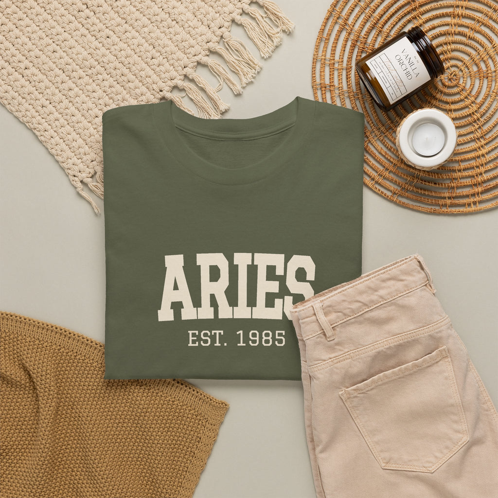 The Zodiac Tee: Aries, Est. Your Year