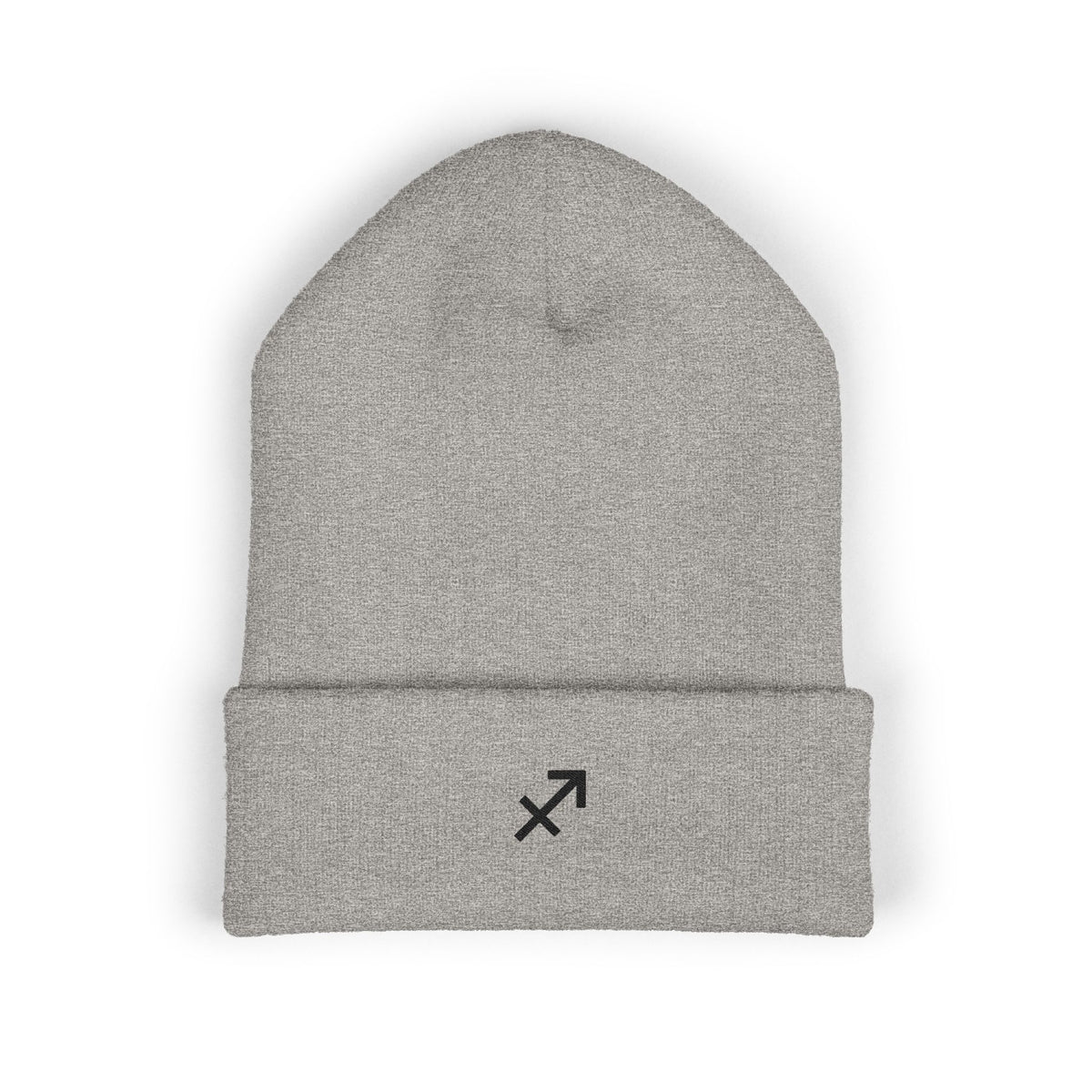 THE ZODIAC GLYPH BEANIE — SAGITTARIUS — BLACK