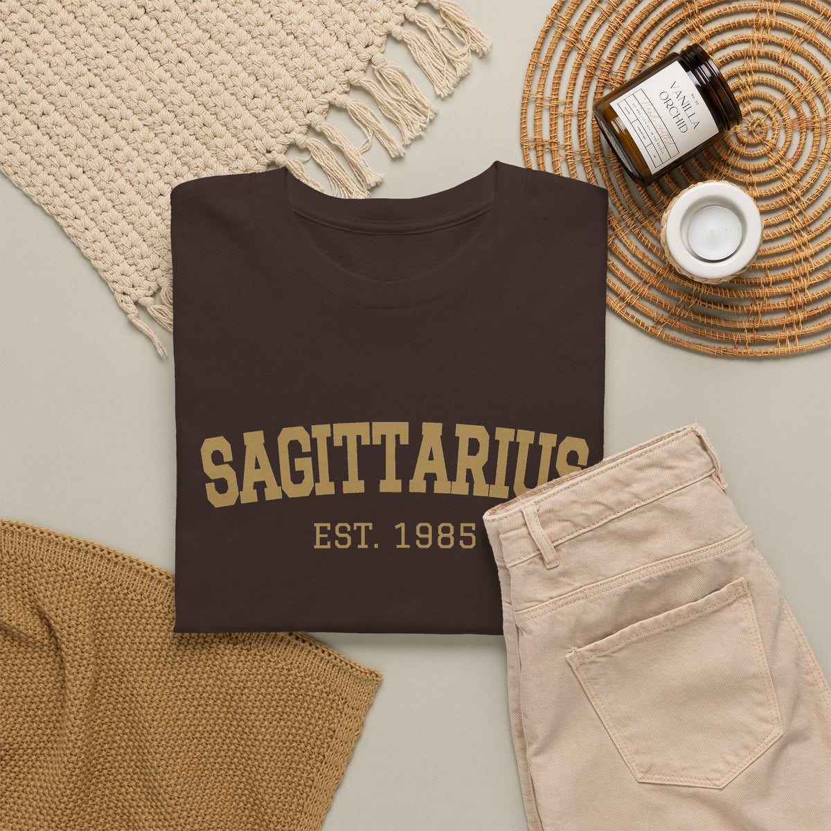 The Zodiac Tee: Sagittarius, Est. Your Year
