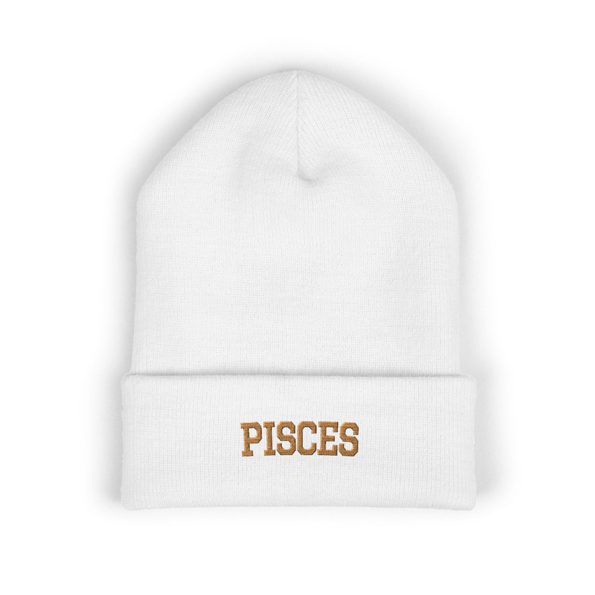 THE ZODIAC BEANIE — PISCES — OLD GOLD