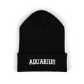 THE ZODIAC BEANIE — AQUARIUS — WHITE