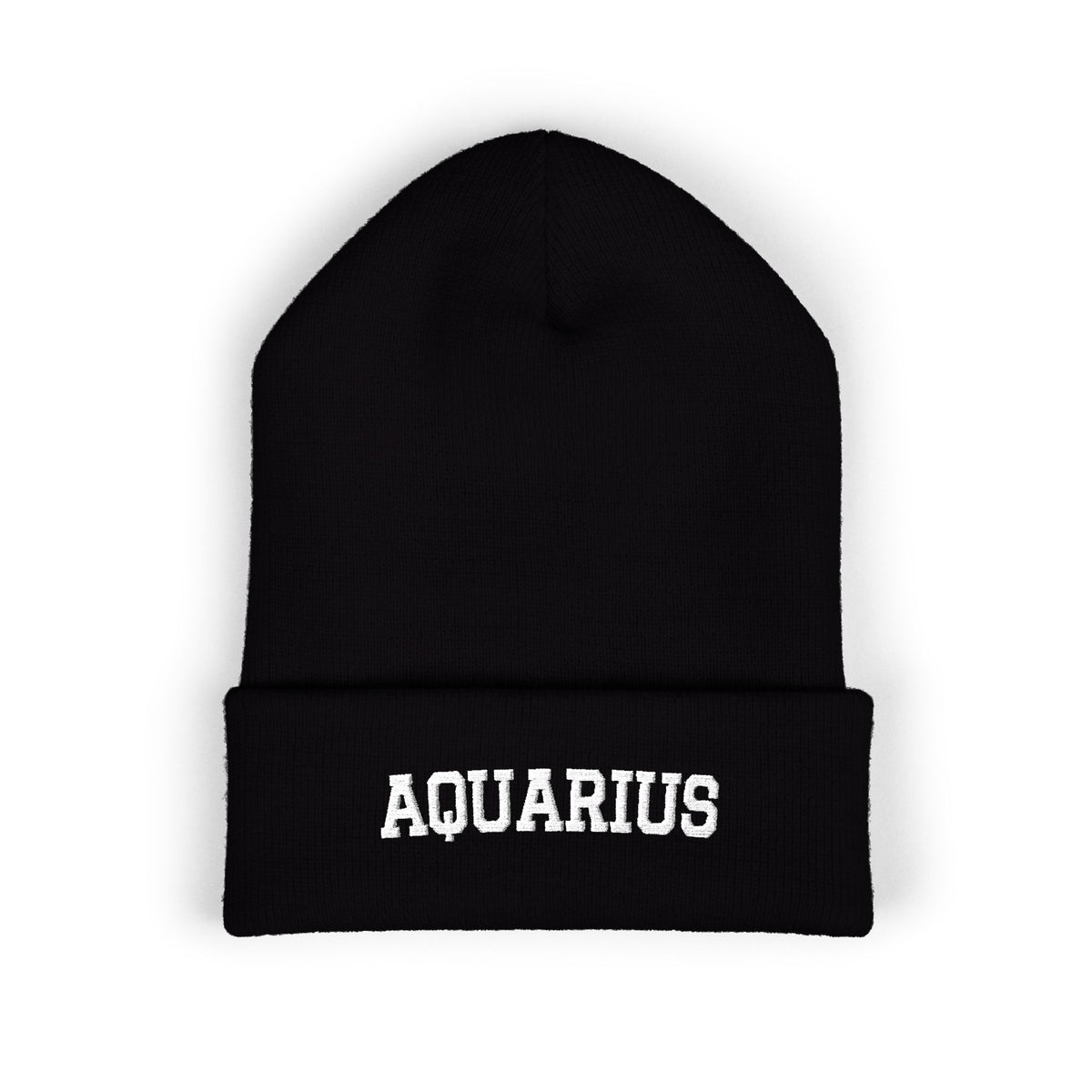 THE ZODIAC BEANIE — AQUARIUS — WHITE