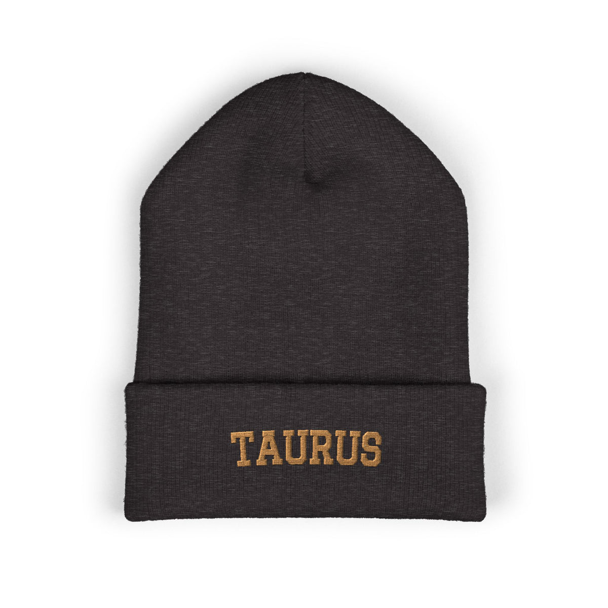 THE ZODIAC BEANIE — TAURUS — OLD GOLD