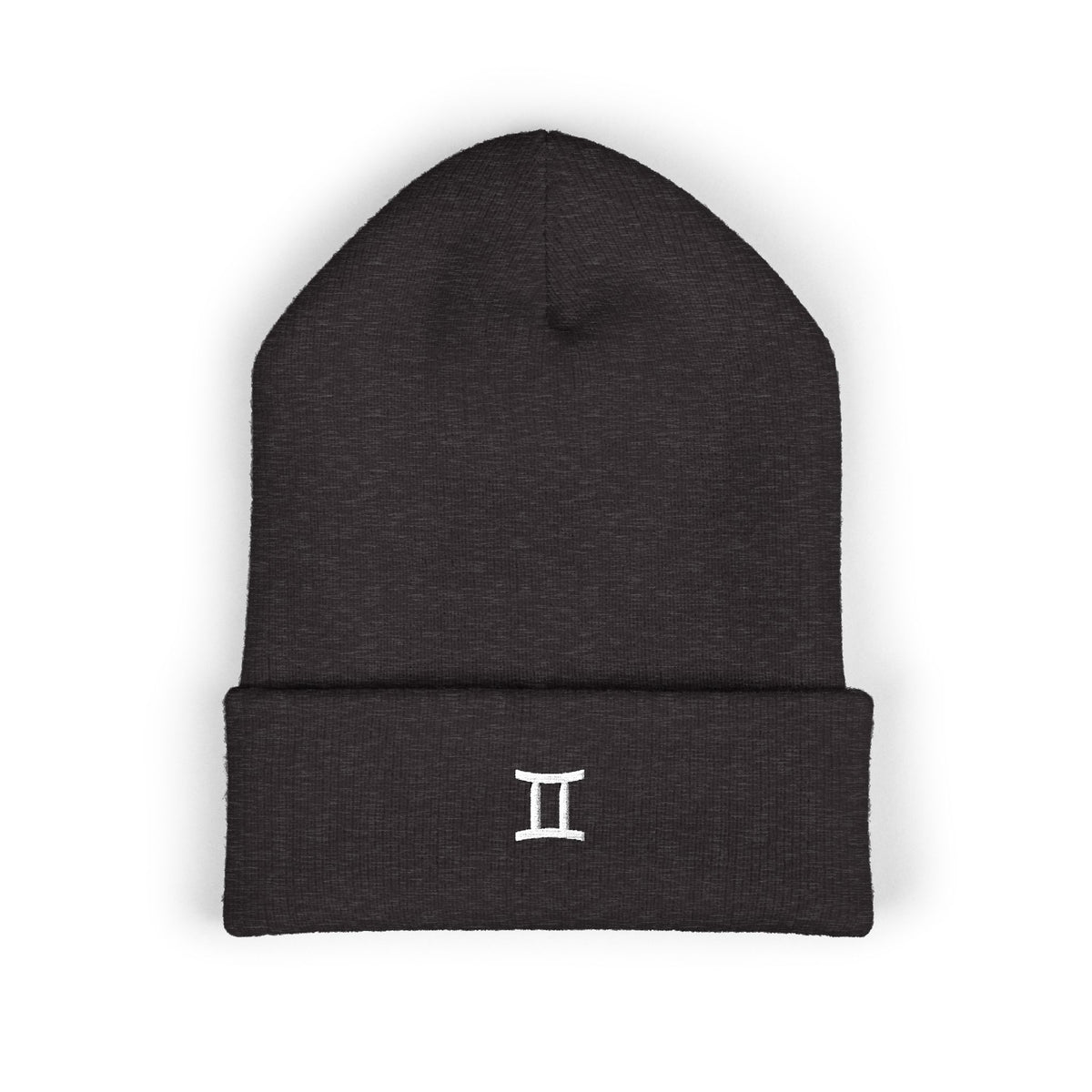 THE ZODIAC GLYPH BEANIE — GEMINI — WHITE