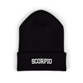 THE ZODIAC BEANIE — SCORPIO — WHITE