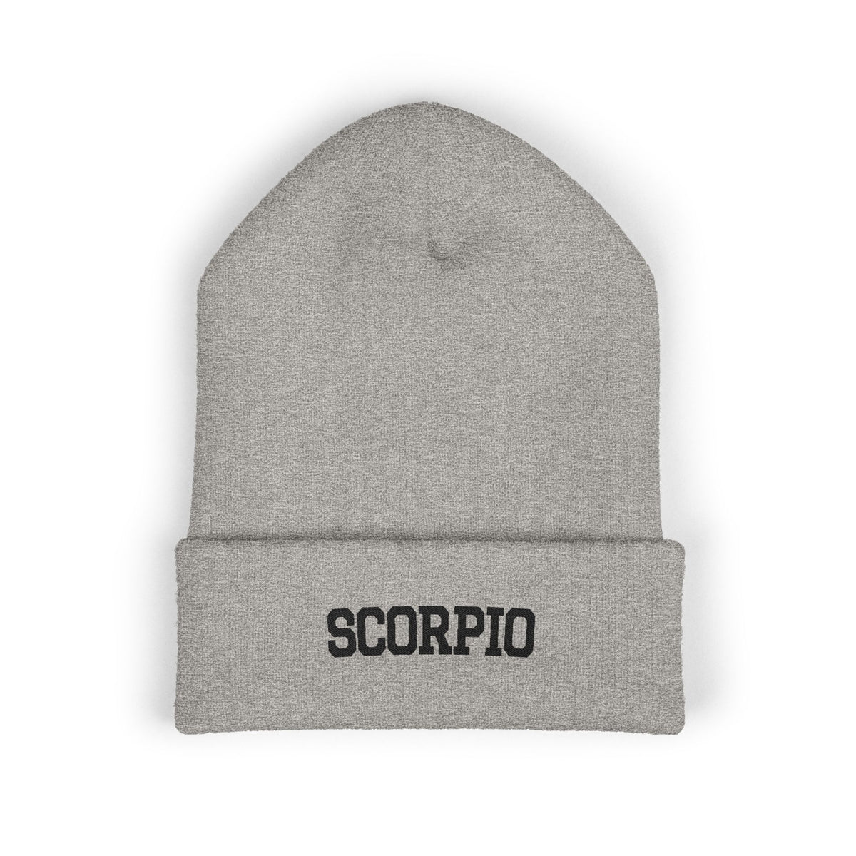 THE ZODIAC BEANIE — SCORPIO — BLACK