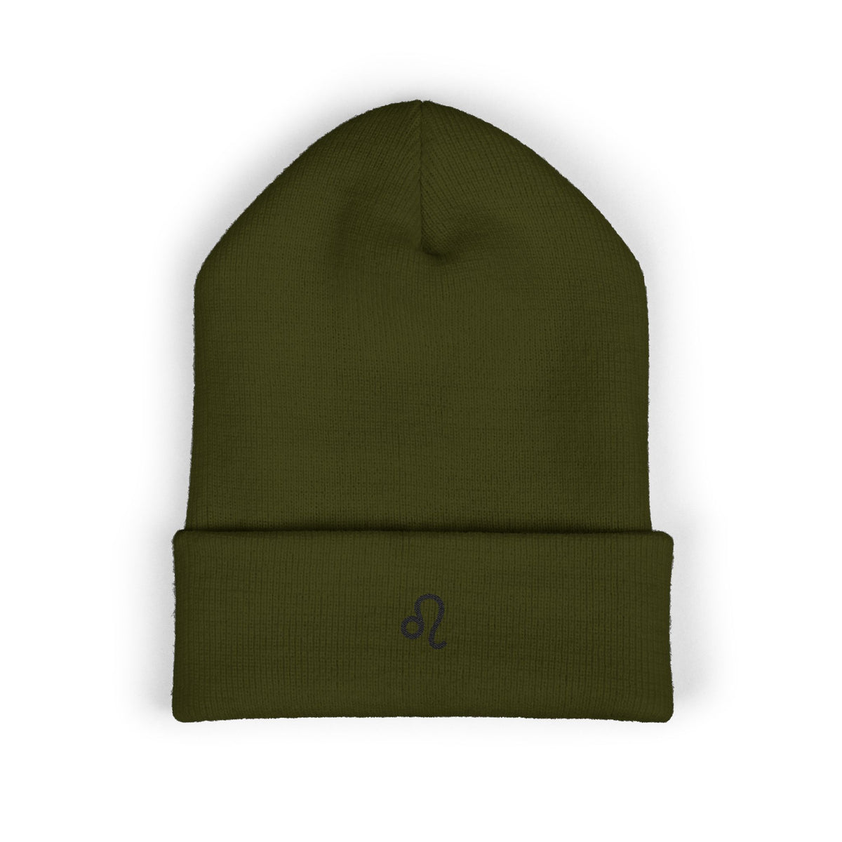 THE ZODIAC GLYPH BEANIE — LEO — BLACK