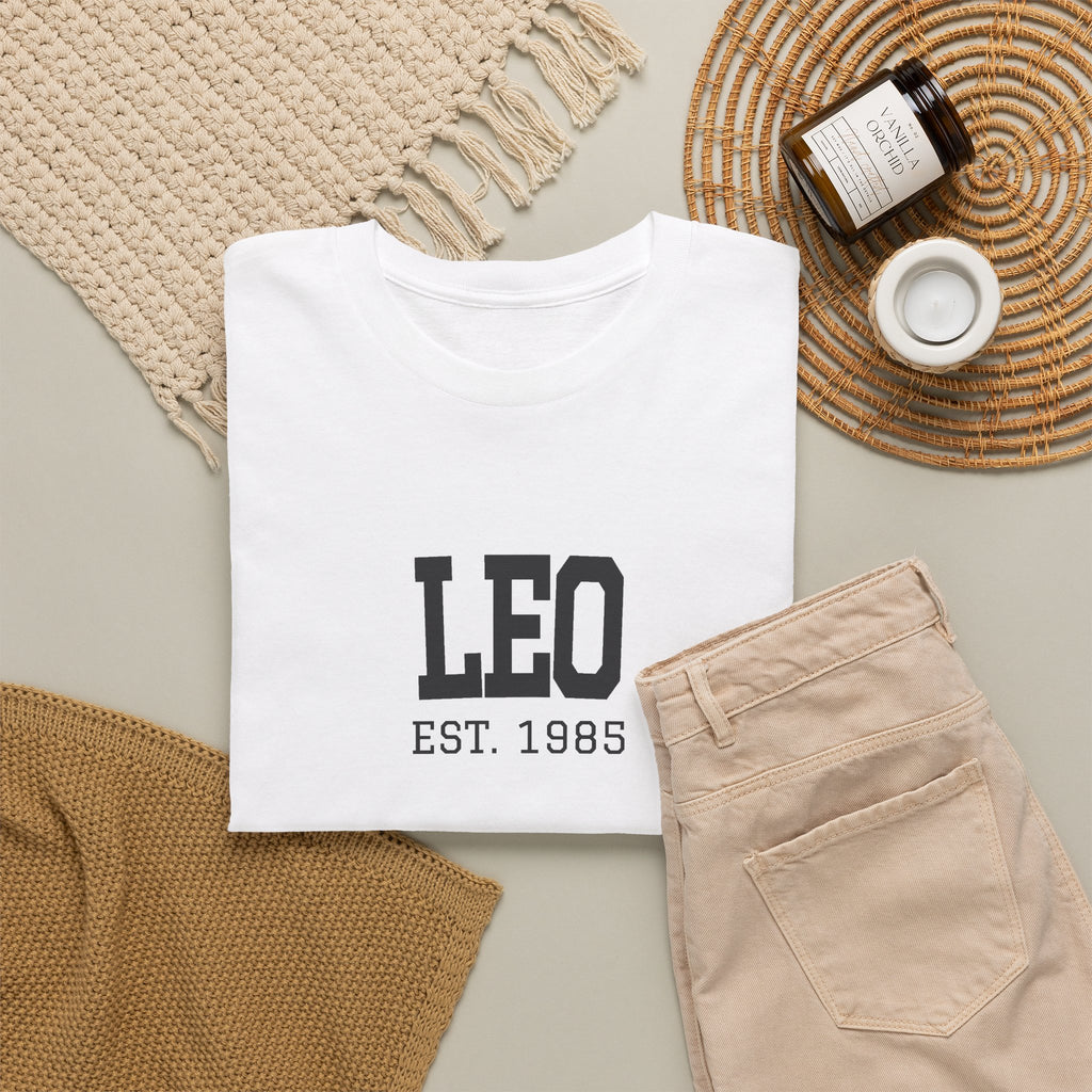 The Zodiac Tee: Leo, Est. Your Year