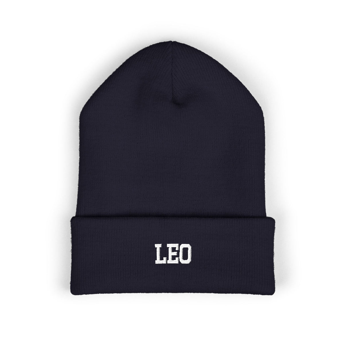 THE ZODIAC BEANIE — LEO — WHITE