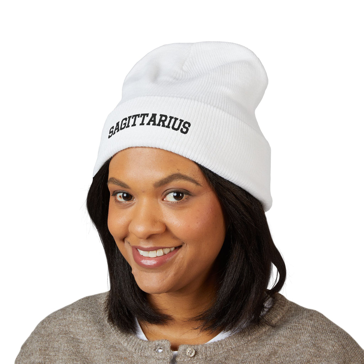 THE ZODIAC BEANIE — SAGITTARIUS — BLACK