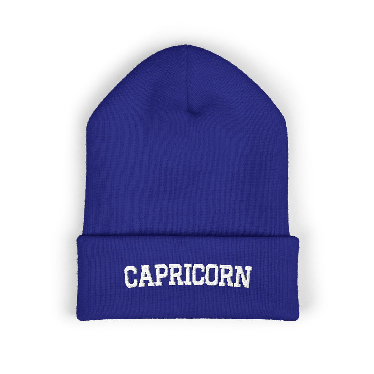 THE ZODIAC BEANIE — CAPRICORN — WHITE