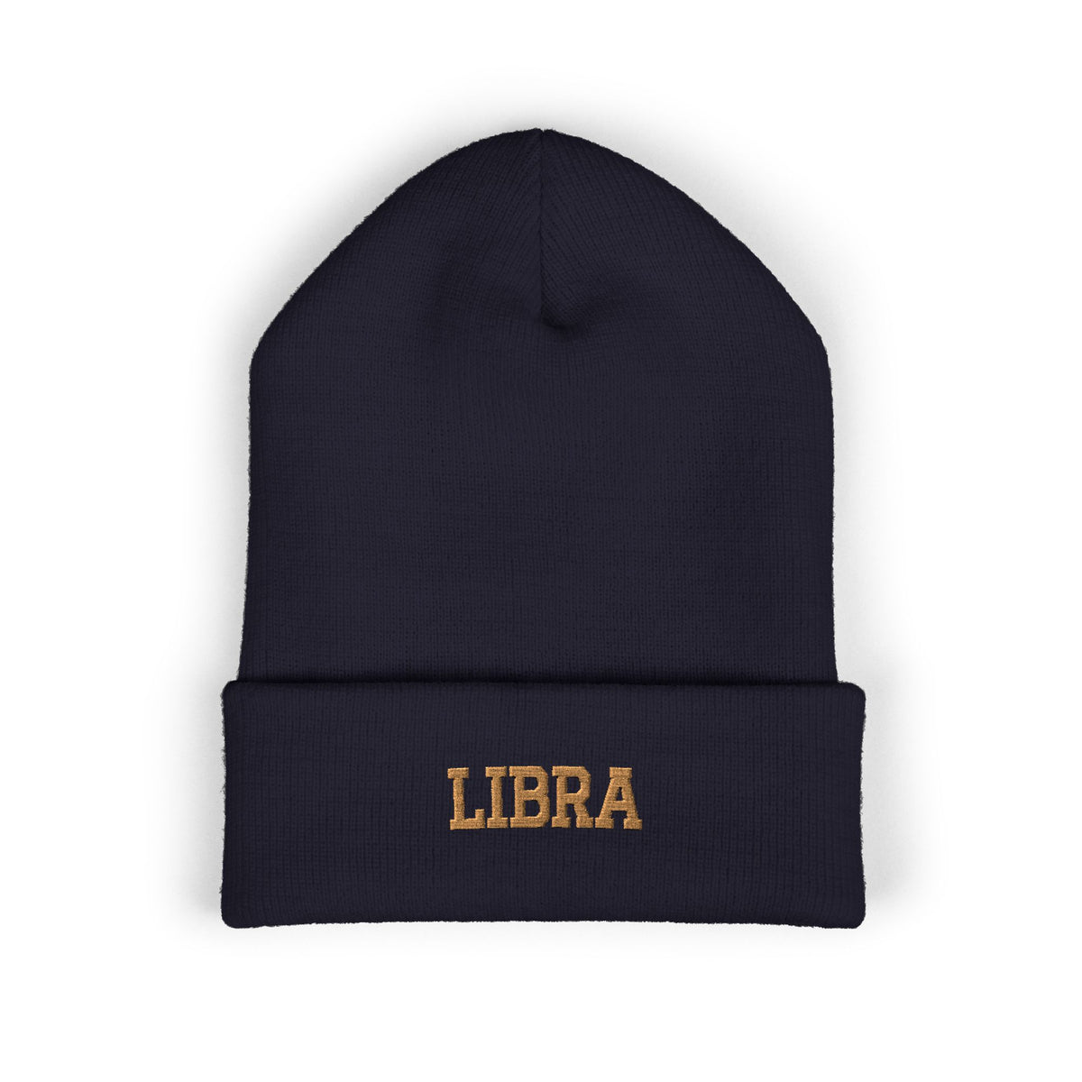 THE ZODIAC BEANIE — LIBRA — OLD GOLD