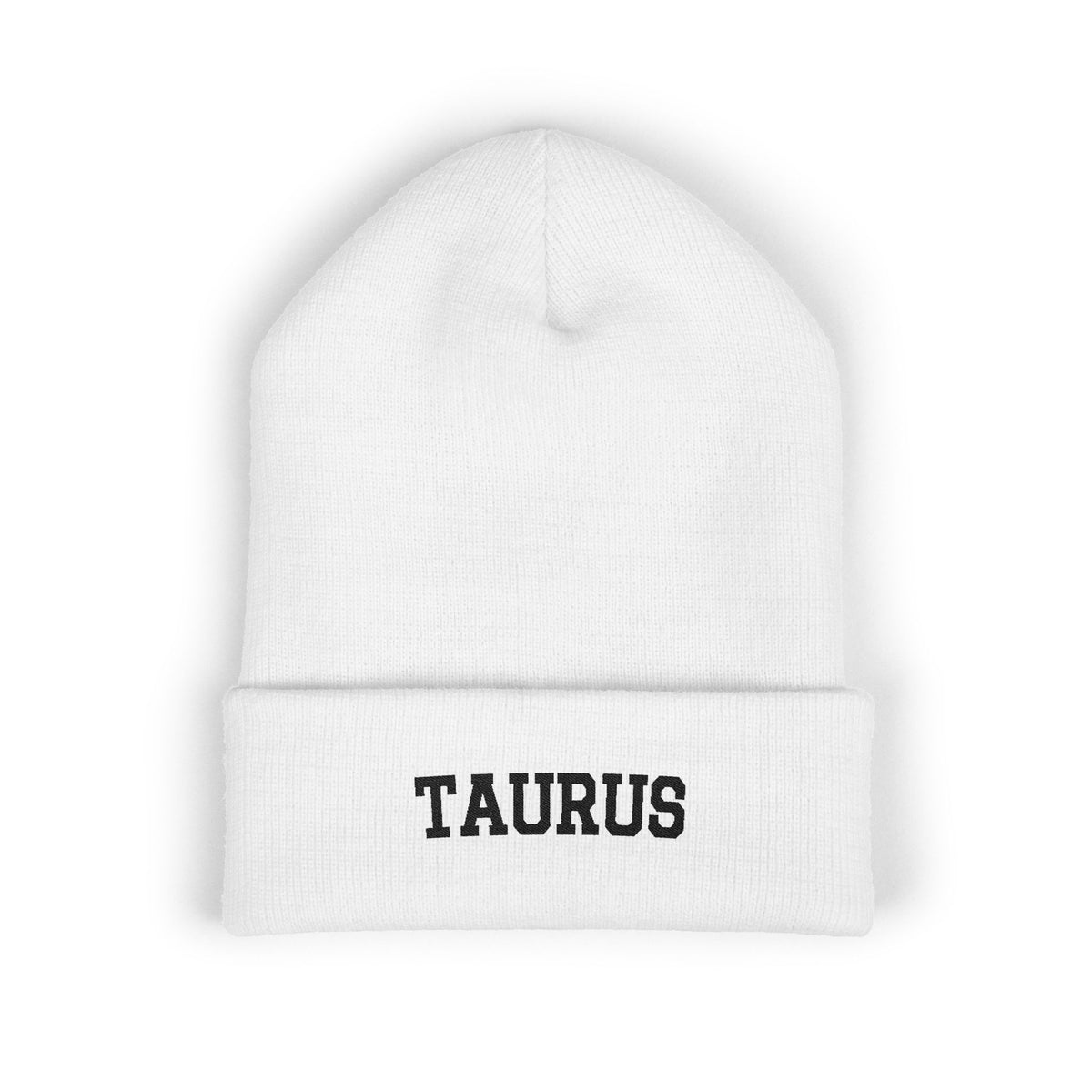 THE ZODIAC BEANIE — TAURUS — BLACK