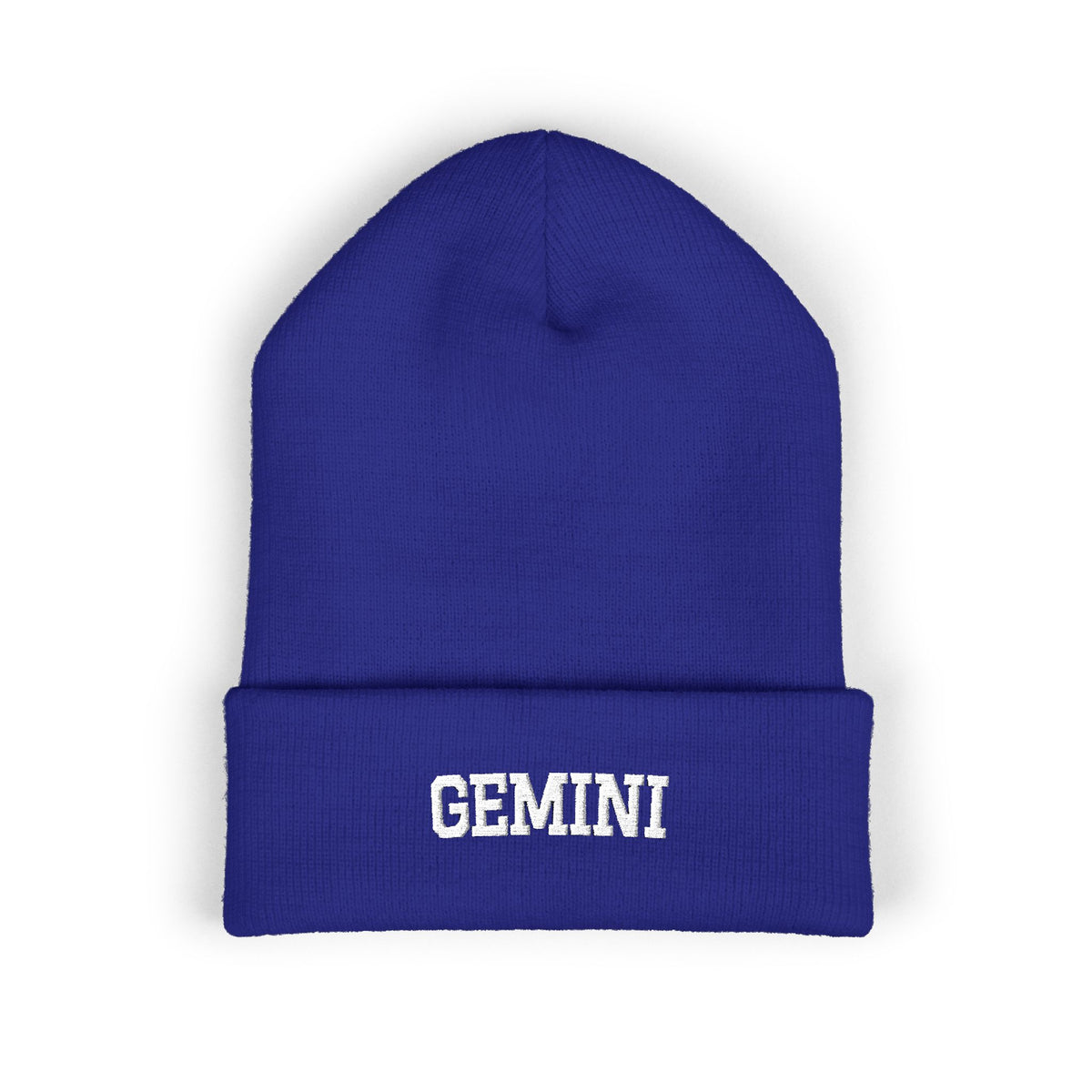 THE ZODIAC BEANIE — GEMINI — WHITE