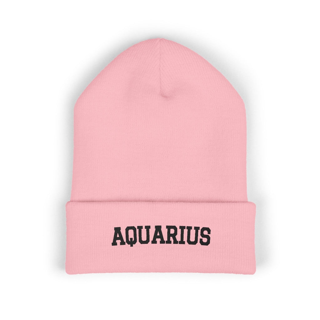 THE ZODIAC BEANIE — AQUARIUS — BLACK