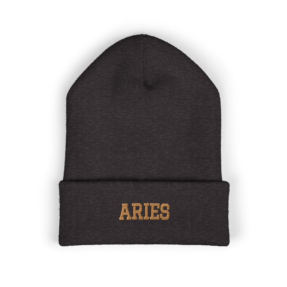 THE ZODIAC BEANIE — ARIES — OLD GOLD