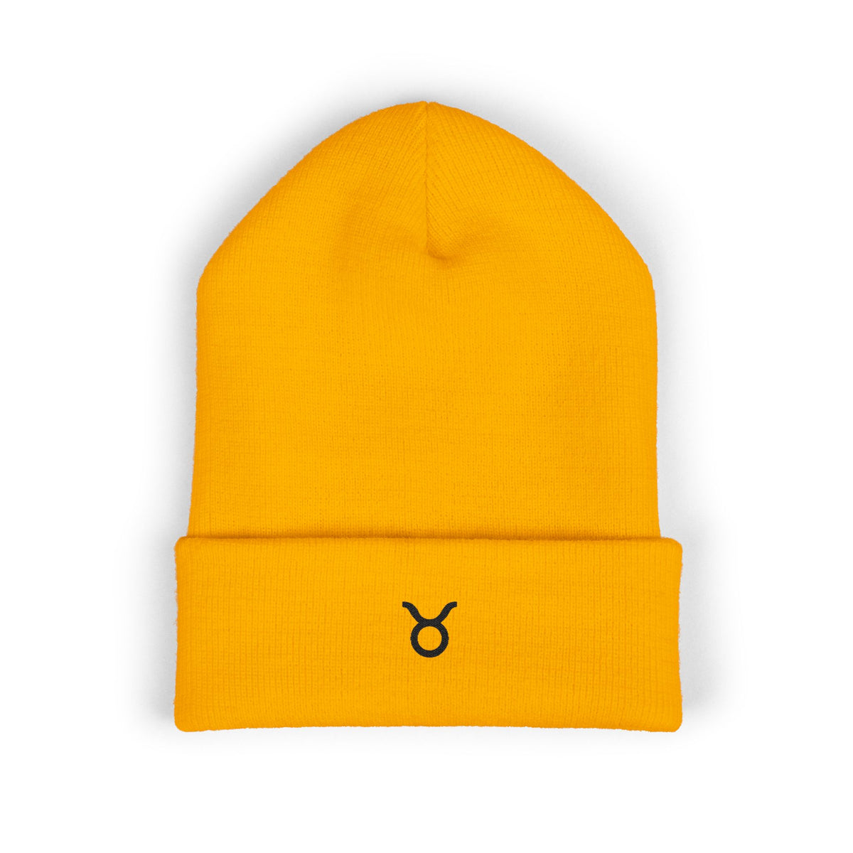 THE ZODIAC GLYPH BEANIE — TAURUS — BLACK