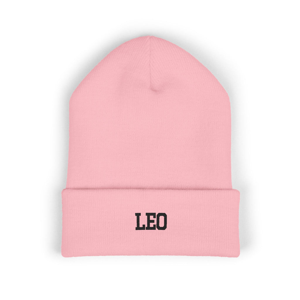 THE ZODIAC BEANIE — LEO — BLACK
