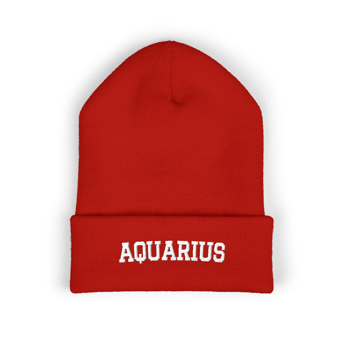 THE ZODIAC BEANIE — AQUARIUS — WHITE