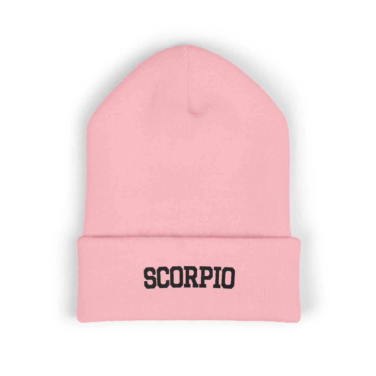 THE ZODIAC BEANIE — SCORPIO — BLACK