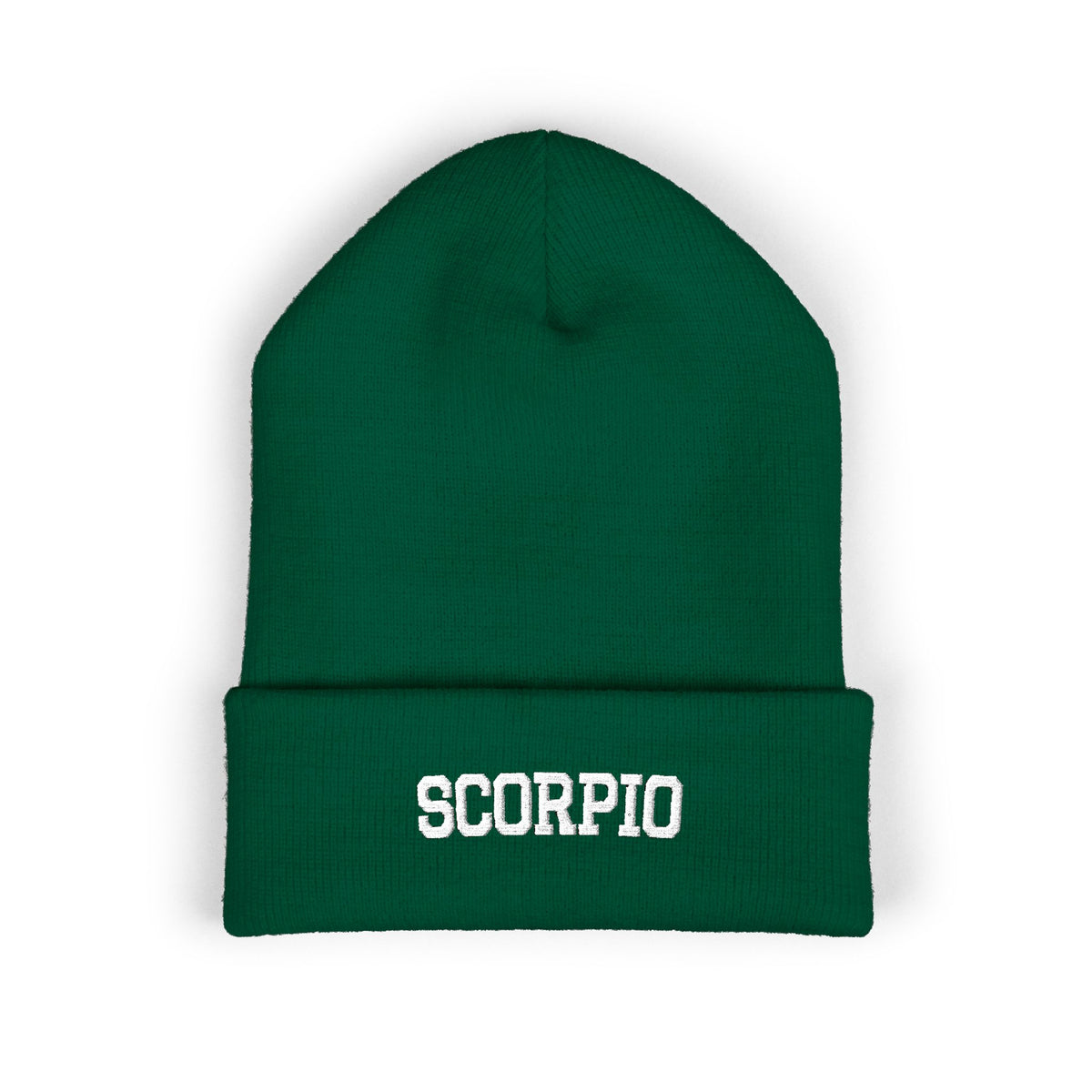 THE ZODIAC BEANIE — SCORPIO — WHITE