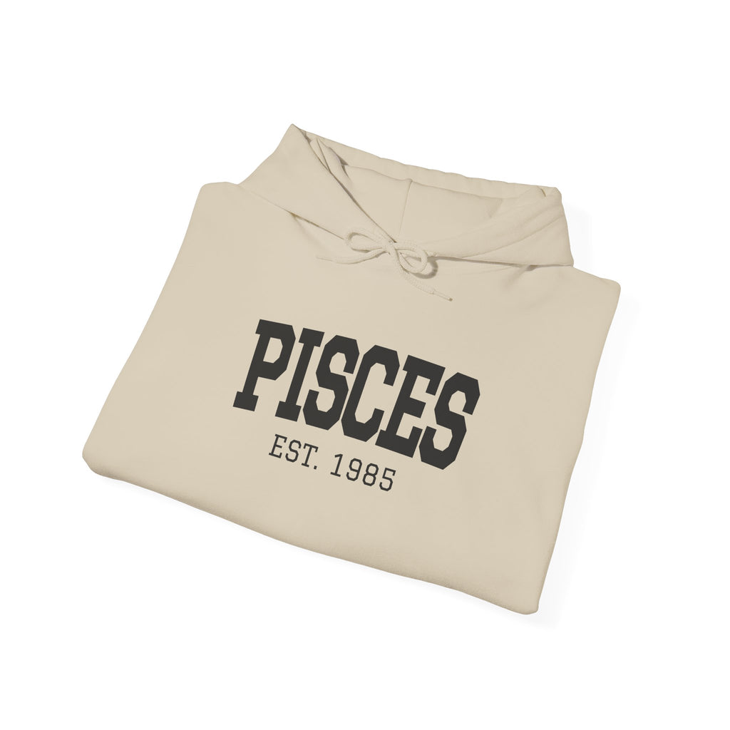 The Zodiac Hoodie: Pisces, Est. Your Year