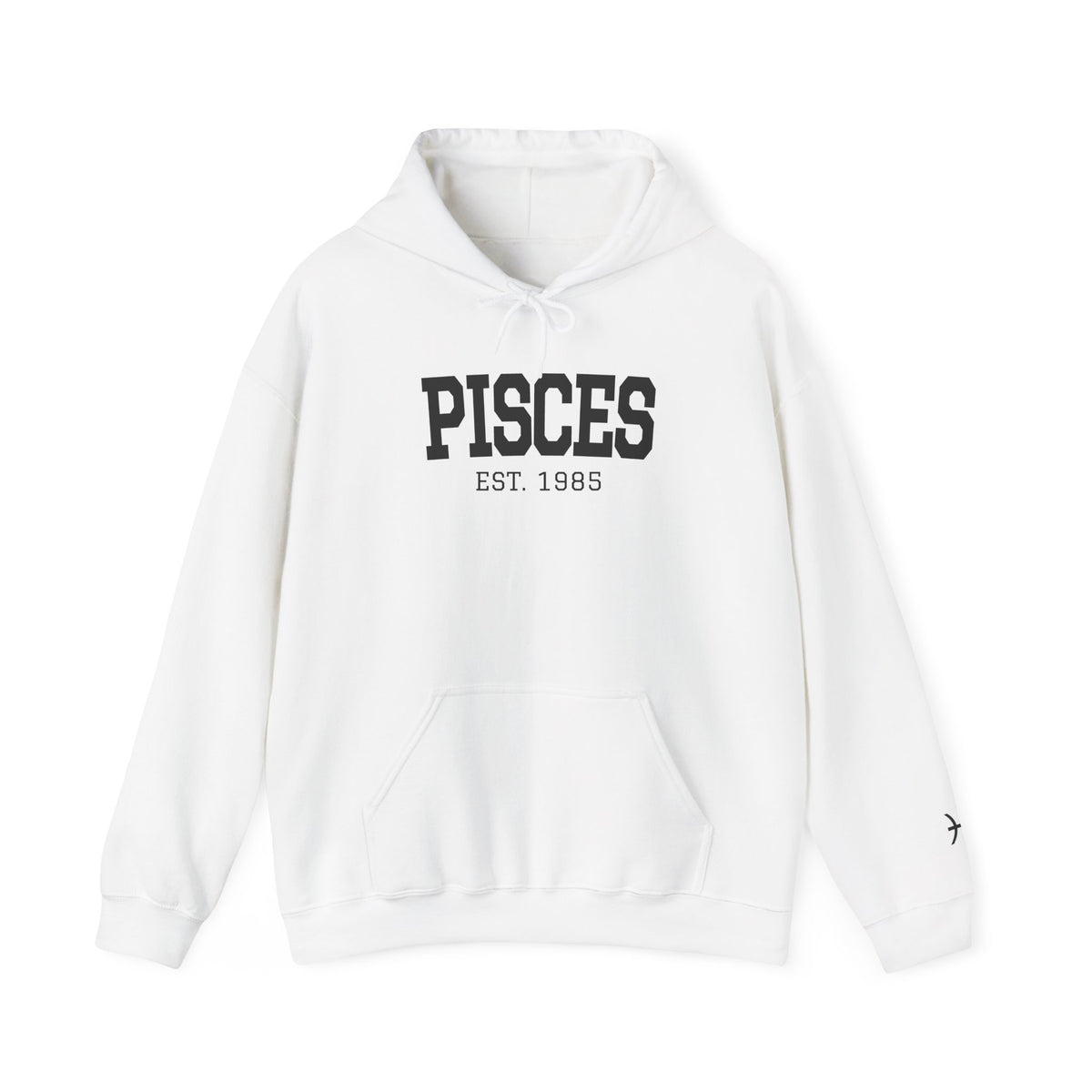 The Zodiac Hoodie: Pisces, Est. Your Year